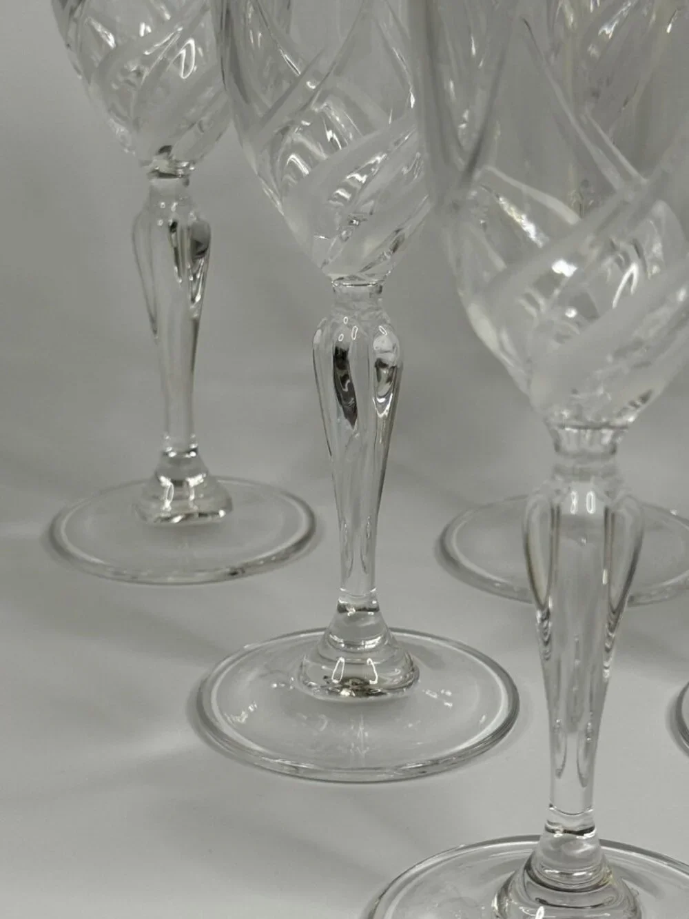 Vintage RCR Royal Crystal Rock Italy Champagne Flute, 8.25